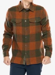 Koszula turystyczna męska Fjallraven Canada Shirt. Brązowe koszule Fjällräven, na lato, m, bez wzorów, z materiału, bez kołnierzyka, bez ramiączek. Za 713.89 zł.