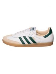 Adidas Skórzane sneakersy "Samba" w kolorze białym rozmiar: 44. Białe buty sportowe casual Adidas, bez wzorów, bez zapięcia. Za 372.43 zł.