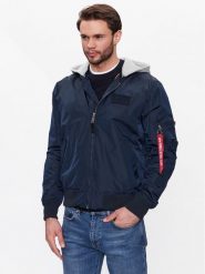 Alpha Industries Kurtka bomber MA-1 196108 Granatowy Regular Fit. Niebieskie kurtki Alpha Industries, l, bez wzorów, z syntetyku, bez kaptura. Za 689.99 zł.