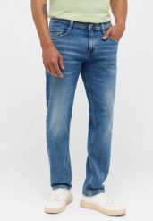 Męskie Spodnie Jeansowe MUSTANG Denver Straight Denim Blue 1014878 5000 784. Niebieskie jeansy Mustang, l. Za 219.99 zł.