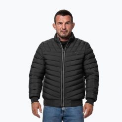 Kurtka męska Pitbull Naylor Padded. Czarne kurtki PITBULL, l, bez wzorów, z materiału, bez kaptura. Za 299.99 zł.