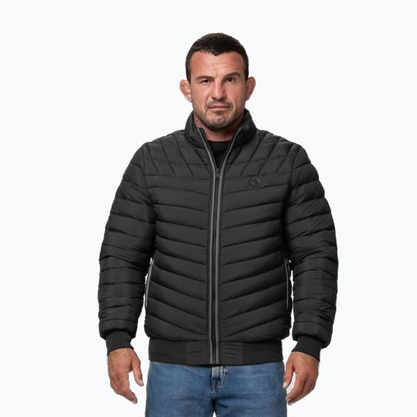 Kurtka męska Pitbull Naylor Padded. Czarne kurtki PITBULL, l, bez wzorów, z materiału, bez kaptura. Za 299.99 zł.