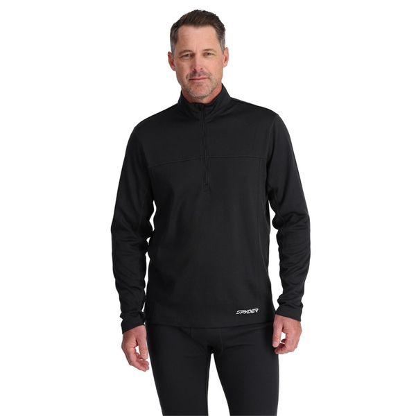 Koszulka termoaktywna męska Spyder Charger 1/2 Zip. Czarne bielizna termoaktywna Spyder, na zimę, l, bez wzorów, bez ramiączek, narciarskie. Za 349.99 zł.
