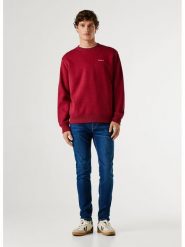 Pepe Jeans Bluza "Griffin" w kolorze czerwonym rozmiar: L. Czerwone bluzy Pepe Jeans, l, bez wzorów, z bawełny, bez kaptura. Za 123.95 zł.
