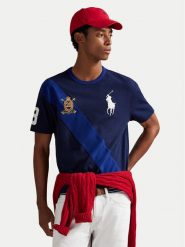 Polo Ralph Lauren T-Shirt 710981767003 Granatowy Regular Fit. Niebieskie koszulki polo Polo Ralph Lauren, m, bez wzorów, z bawełny, bez kołnierzyka, bez ramiączek. Za 549.99 zł.