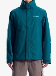 Kurtka z membraną męska Berghaus Rg Alpha 2.0 Shell Jkt Am. Niebieskie kurtki Berghaus, m, bez wzorów, z materiału, bez kaptura. Za 681.99 zł.