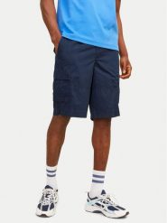 Jack&Jones Szorty materiałowe Jpstcole 12253222 Granatowy Loose Fit. Niebieskie szorty Jack&Jones, m, bez wzorów, z bawełny. Za 69.99 zł.