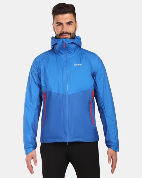 Męska kurtka hardshell Kilpi HURRICANE-M. Niebieskie kurtki Kilpi, l, bez wzorów, z hardshellu, z kapturem. Za 731.89 zł.