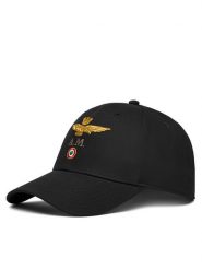 Aeronautica Militare Czapka z daszkiem 261HA1100UCT02848 Czarny. Czarne czapki z daszkiem Aeronautica Militare, bez wzorów, z bawełny. Za 189.99 zł.