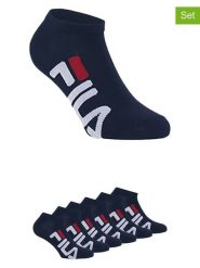 Fila Skarpety (6 par) w kolorze granatowym do sneakersów rozmiar: 35-38. Niebieskie skarpety Fila, bez wzorów. Za 43.99 zł.