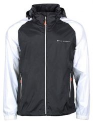 Peak Mountain Kurtka przeciwwiatrowa "Cabrest" w kolorze biało-czarnym rozmiar: XL. Białe kurtki outdoor i hardshell Peak Mountain, xl, bez wzorów, z materiału, outdoorowe. Za 130.99 zł.
