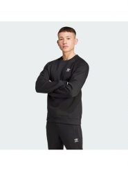 Adidas Bluza Trefoil Essentials IY4932 Czarny Regular Fit. Czarne bluzy Adidas, m, bez wzorów, z bawełny, bez kaptura. Za 238.99 zł.