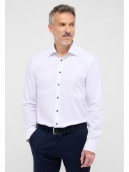 Eterna Koszula - Slim fit - w kolorze białym rozmiar: 40. Białe koszule Eterna, bez wzorów, z bawełny, bez kołnierzyka, bez ramiączek. Za 153.71 zł.