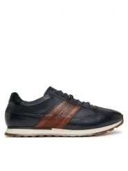 Bugatti Sneakersy 331-ARX01-4100 Granatowy. Niebieskie buty sportowe casual Bugatti, bez wzorów, ze skóry, bez zapięcia. Za 389.99 zł.