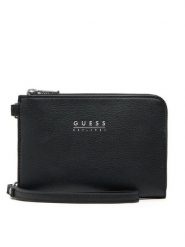 Guess Saszetka PMBATU P5231 Czarny. Czarne saszetki i nerki Guess, z aplikacjami, ze skóry. Za 179.99 zł.