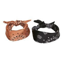 Satynowa Chusta (opakowanie 2 Szt.). Brązowe szaliki Urban Classics, bez wzorów, z satyny. Za 76.99 zł.