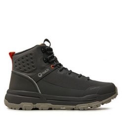 Trekkingi Halti. Szare botki sznurowane Halti, bez wzorów, bez obcasa, bez zapięcia. Za 419.99 zł.