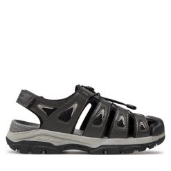 Sandały Skechers. Szare sandały Skechers, bez zapięcia. Za 319.99 zł.
