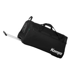 Torba na kółkach Kempa Trolley. Czarne torby sportowe Kempa, bez wzorów, z materiału, duże. Za 377.95 zł.