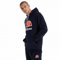Bluza treningowa męska Ellesse Dahryl Oh Hoody. Niebieskie bluzy Ellesse, m, bez wzorów, bez kaptura. Za 149.99 zł.