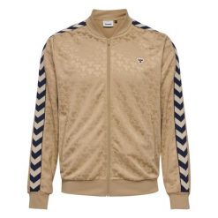 Kurtka z dresu Hummel Archive Poly. Brązowe kurtki Hummel, l, z aplikacjami, z dresówki, bez kaptura. Za 266.30 zł.