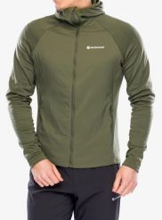 Bluza z kapturem męska Montane Sirocco Lite Hoodie. Zielone bluzy z kapturem Montane, l, bez wzorów, z materiału, z kapturem. Za 592.89 zł.