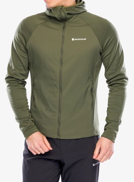 Bluza z kapturem męska Montane Sirocco Lite Hoodie. Zielone bluzy z kapturem Montane, l, bez wzorów, z nylonu, z kapturem. Za 726.40 zł.