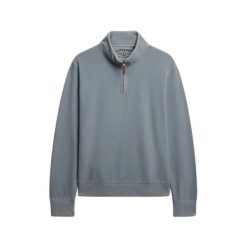 Klasyczny t-shirt z nadrukiem Essential Superdry. Niebieskie swetry nierozpinane Superdry, na zimę, m, bez wzorów, bez kołnierzyka, bez ramiączek. Za 327.80 zł.