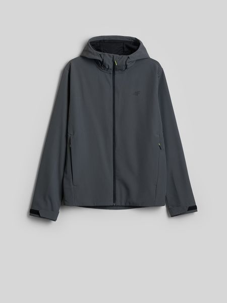 4F Kurtka softshell wiatroodporna membrana 5000 męska - szara XL. Szare kurtki 4F, m, bez wzorów, z materiału, bez kaptura. Za 299.99 zł.