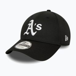 Czapka z daszkiem męska New Era Patch 9Forty Oakland Athletics. Czarne czapki z daszkiem New Era, bez wzorów. Za 139.99 zł.