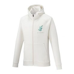 Bluza z kapturem i zamkiem błyskawicznym Mizuno. Białe bluzy Mizuno, bez wzorów, z kapturem. Za 468.50 zł.