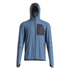 Polar z kapturem zapinany na zamek błyskawiczny Great Escapes Crater. Niebieskie bluzy z polaru GREAT ESCAPES, bez wzorów, z polaru, z kapturem. W wyprzedaży za 173.50 zł.