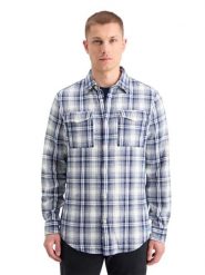 Scotch & Soda Koszula w kolorze granatowo-białym rozmiar: M. Białe koszule Scotch & Soda, m, bez wzorów, z bawełny, bez kołnierzyka, bez ramiączek. Za 197.63 zł.