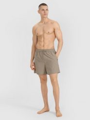 4F Spodenki plażowe boardshorty męskie - khaki XL. Brązowe szorty 4F, m, bez wzorów, z syntetyku, wakacyjne. W wyprzedaży za 59.99 zł.