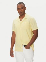 Tommy Jeans Koszula DM0DM20895 Żółty Regular Fit. Żółte koszule Tommy Jeans, m, bez wzorów, z jeansu, bez kołnierzyka, bez ramiączek. Za 259.99 zł.