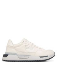 EA7 Emporio Armani Sneakersy 7X000873 AF28088 M0215 Kremowy. Białe buty sportowe casual EA7 Emporio Armani, bez wzorów, ze skóry, bez zapięcia. Za 814.99 zł.