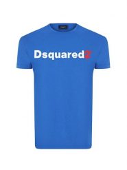 Dsquared² T-shirt w kolorze niebieskim rozmiar: XXL. Niebieskie bezrękawniki Dsquared2, xxl, bez wzorów, z bawełny, bez kołnierzyka, bez ramiączek. Za 143.56 zł.
