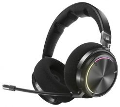 Corsair Virtuoso Max Wireless czarny. Czarne słuchawki bezprzewodowe CORSAIR. W wyprzedaży za 899.00 zł.