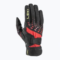 Rękawiczki do nordic walking LEKI Ultra Trail Storm Shark. Czarne rękawiczki LEKI, bez wzorów. Za 397.40 zł.