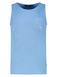 Cars Jeans Top "Bylo" w kolorze błękitnym rozmiar: L. Niebieskie bezrękawniki Cars Jeans, l, bez wzorów, z bawełny, bez kołnierzyka, bez ramiączek. Za 42.08 zł.