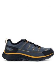 Hunter Trekkingi PEAK RT LOW WP Szary. Szare buty trekkingowe Hunter, bez wzorów, z materiału, bez zapięcia. Za 329.99 zł.