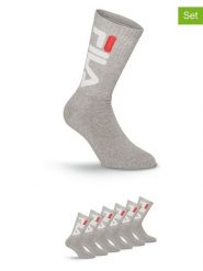 Fila Skarpety (6 par) w kolorze szarym do tenisa rozmiar: 39-42. Szare skarpety Fila, bez wzorów. Za 56.99 zł.