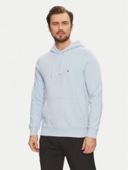 Tommy Hilfiger Bluza Essential MW0MW37235 Błękitny Regular Fit. Niebieskie bluzy Tommy Hilfiger, m, bez wzorów, z bawełny, bez kaptura. Za 259.99 zł.