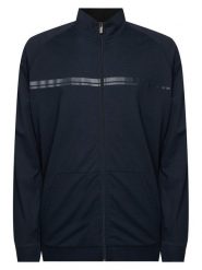 BOSS Bluza Authentic Jacket Z 50554779 Granatowy Regular Fit. Niebieskie bluzy Boss, m, bez wzorów, z bawełny, bez kaptura. Za 429.99 zł.
