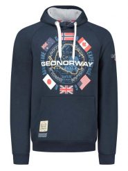 Geographical Norway Bluza "Girkel" w kolorze granatowym rozmiar: XL. Niebieskie bluzy Geographical Norway, xl, bez wzorów, z kapturem. Za 132.05 zł.