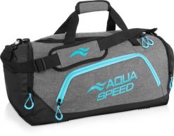 Torba sportowa pływacka na ramię 43l Aqua Speed. Czarne torby na ramię Aqua-Speed, bez wzorów, z materiału, na ramię, duże, bez dodatków. Za 95.99 zł.