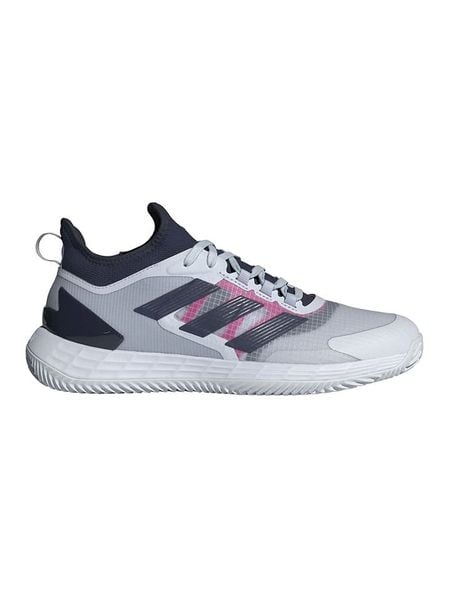 Adidas Buty "Adizero Ubersonic 4.1 CL" w kolorze szaro-czarnym do tenisa rozmiar: 40 2/3. Czarne buty treningowe Adidas, bez wzorów, z materiału, tenisowe. Za 327.10 zł.