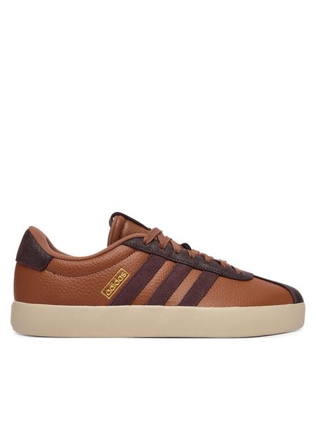 Adidas Sneakersy Vl Court 3.0 Shoes KI2116 Brązowy. Brązowe buty sportowe casual Adidas, bez wzorów, ze skóry, bez zapięcia. Za 299.99 zł.