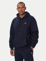 Lacoste Bluza SH8863 Granatowy Regular Fit. Niebieskie bluzy LACOSTE, m, bez wzorów, z bawełny, bez kaptura. Za 639.99 zł.