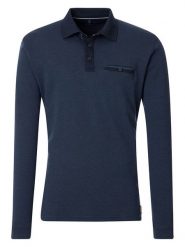 CASAMODA Koszulka polo w kolorze granatowym rozmiar: S. Niebieskie koszulki polo CASAMODA, s, bez wzorów, z bawełny, bez kołnierzyka, bez ramiączek. Za 105.14 zł.